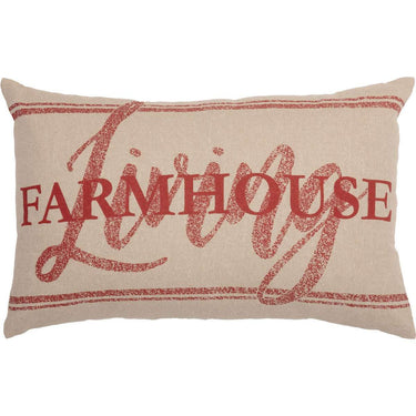 Sawyer Mill Red Farmhouse Living Pillow 14